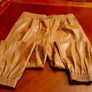 ZARA FAUX LEATHER PANTS SIZE M